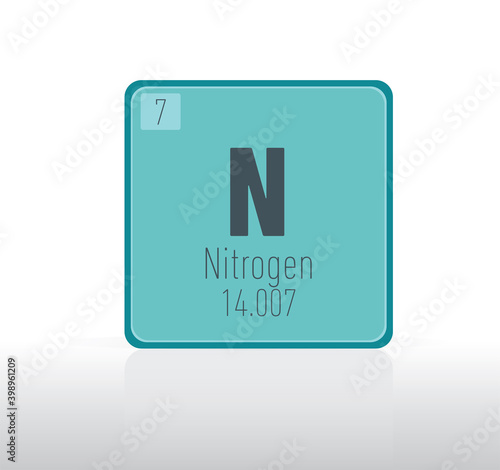 Nitrogen periodic table single element. 