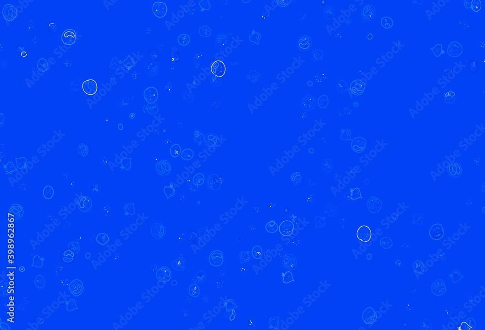 Light BLUE vector template with organic meal. Light BLUE vector template with organic meal.