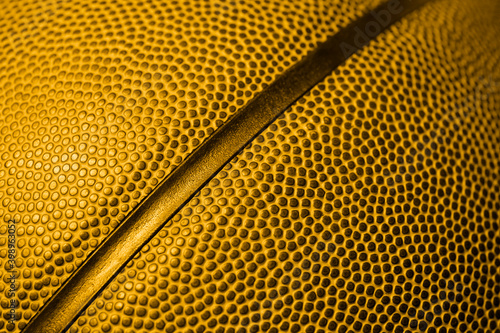 Foto Closeup detail of basketball ball texture background