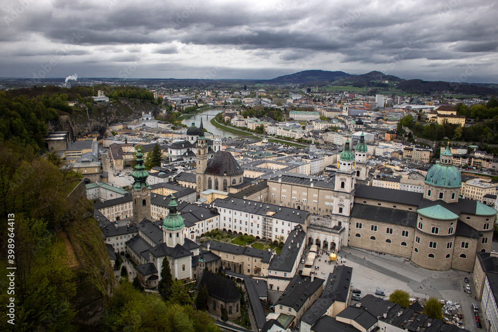View from above of Salzburg