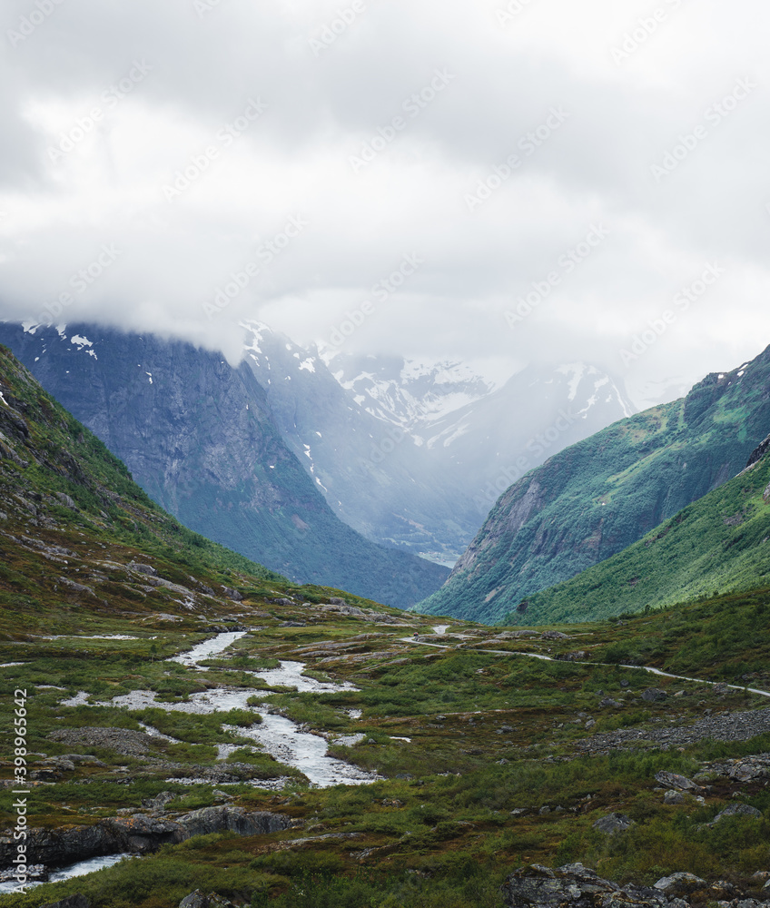 The Strynefjellet Valley in Norway