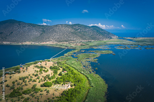 Agios Achillios aerial view, Florina