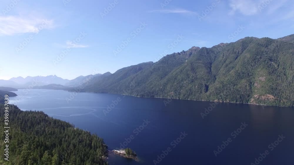 Nimpkish Lake, BC Canada from the air on Vancouver Island Nimpkish Lake, BC Canada from the air on Vancouver Island