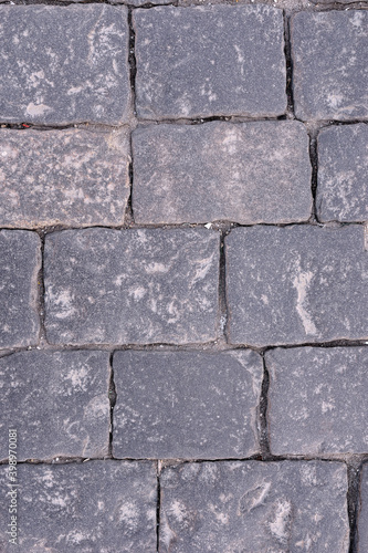road paved with stone slabs