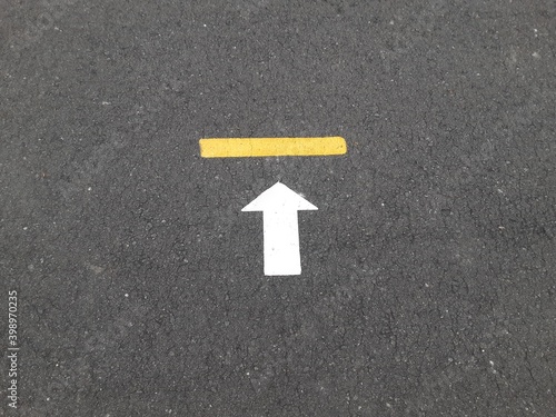 arrow on the road