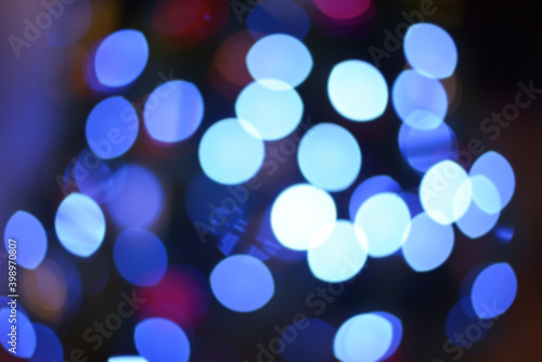 bokeh, a beautiful blur on a colored background