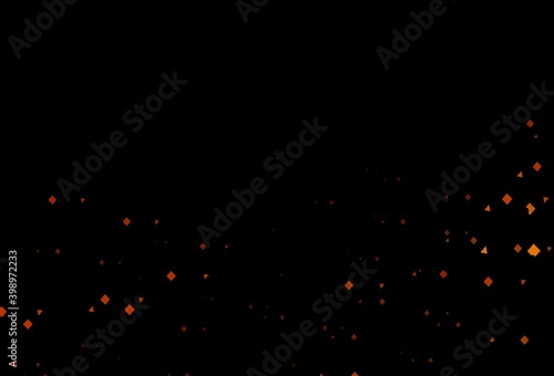 Dark orange vector layout with circles, lines, rectangles.