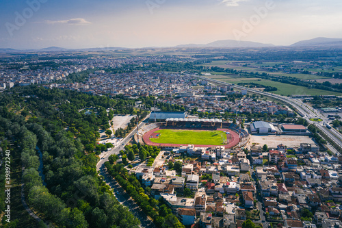 Aerial view of Larissa city, Greece © Mariana Ianovska