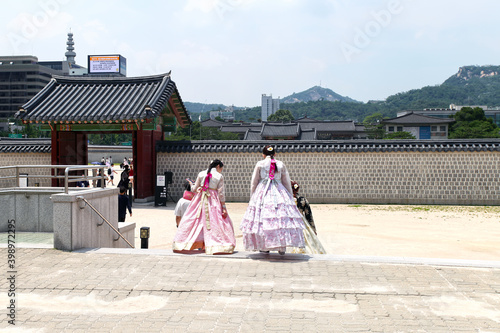 Gyeongbokgung Palace in Seoul, South Korea. photo