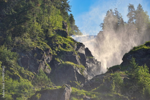 Latefossen waterfal in southern Norway