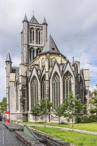 St. Nicholas' Church (Sint-Niklaaskerk) is one of the oldest and most prominent landmarks in Ghent, Belgium. Church dedicated to St Nicholas of Myre, patron of merchants and boatmen.