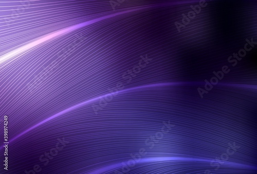 Dark Purple vector layout with curved lines.