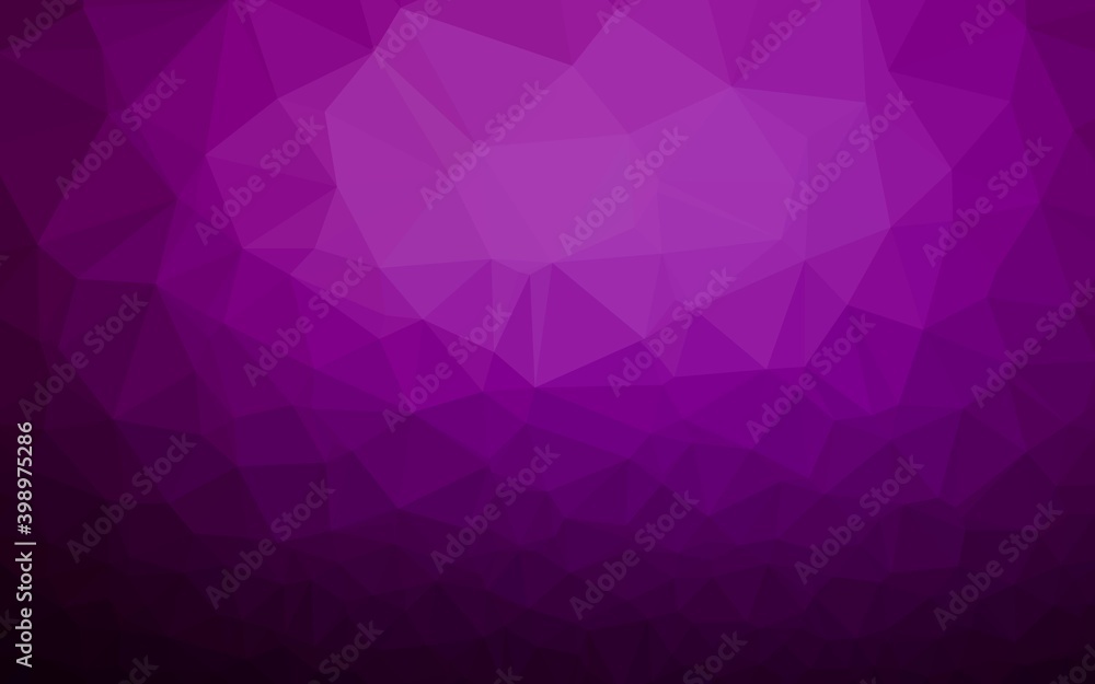 Dark Purple vector shining triangular pattern. Dark Purple vector shining triangular pattern.