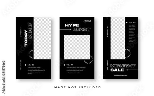 Fashion instagram stories template	
