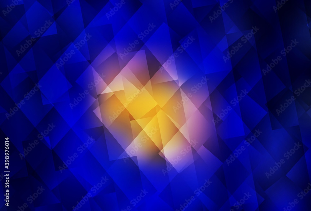 Fototapeta premium Dark Blue, Red vector background in polygonal style.