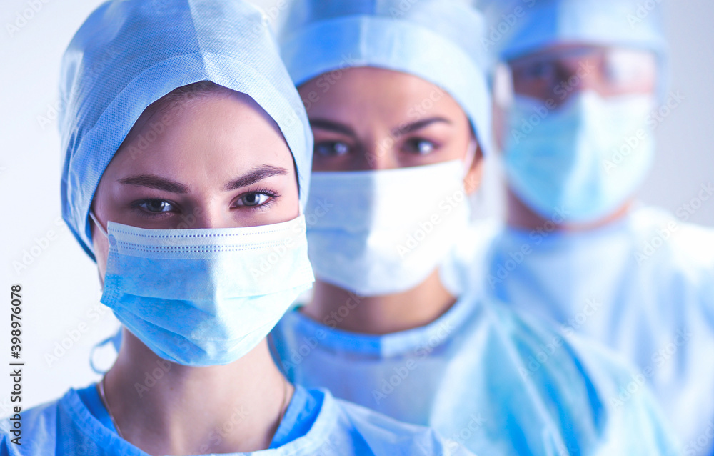 Team surgeon at work in operating room Team surgeon at work in operating room