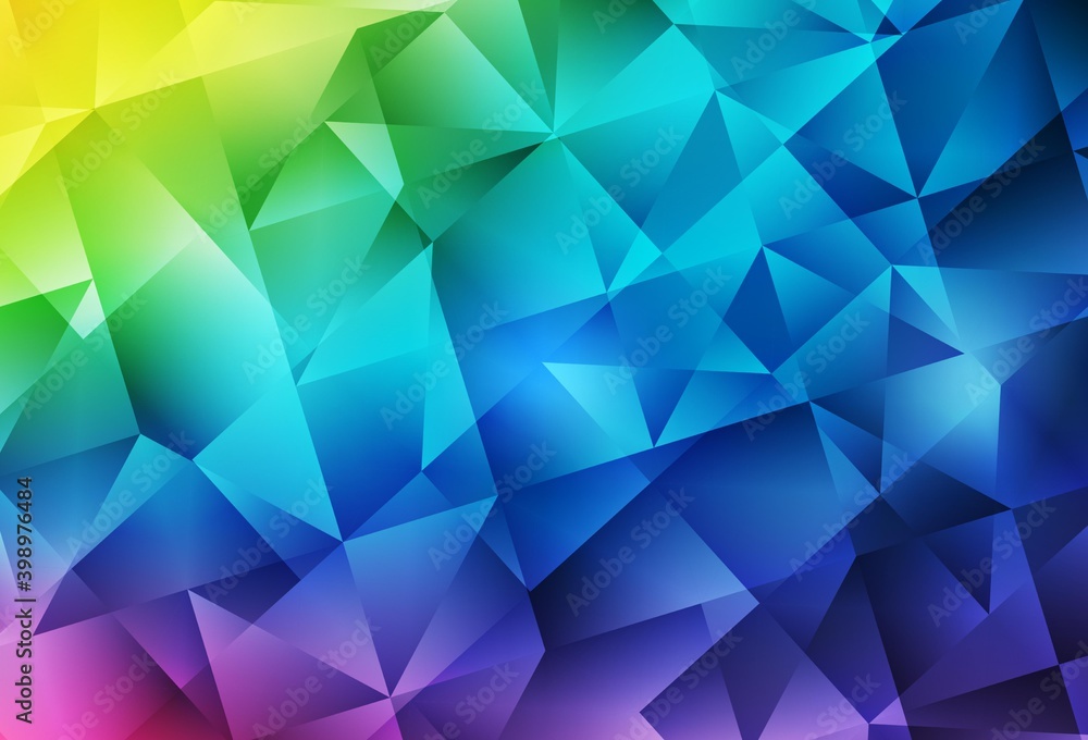 Obraz premium Light Multicolor vector abstract mosaic background.