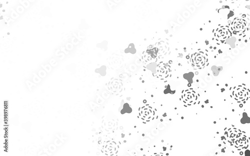 Light Gray vector texture with abstract forms.