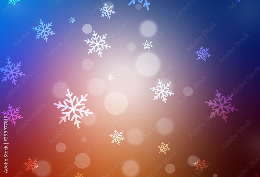 Light Blue, Red vector backdrop in holiday style. Light Blue, Red vector backdrop in holiday style.