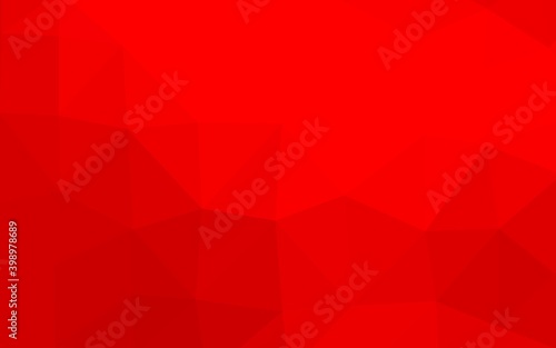 Light Red vector shining triangular pattern.