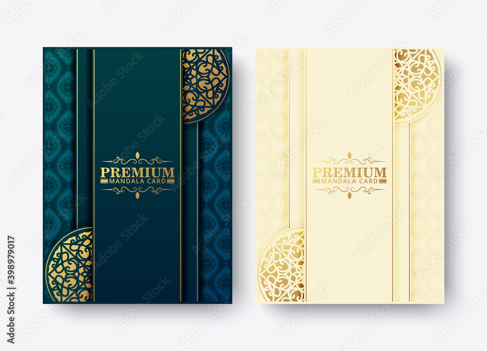 Fototapeta premium Luxury Premium mandala menu design