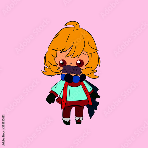 girl laughing and talk out loud, streetwear or t-shirt design