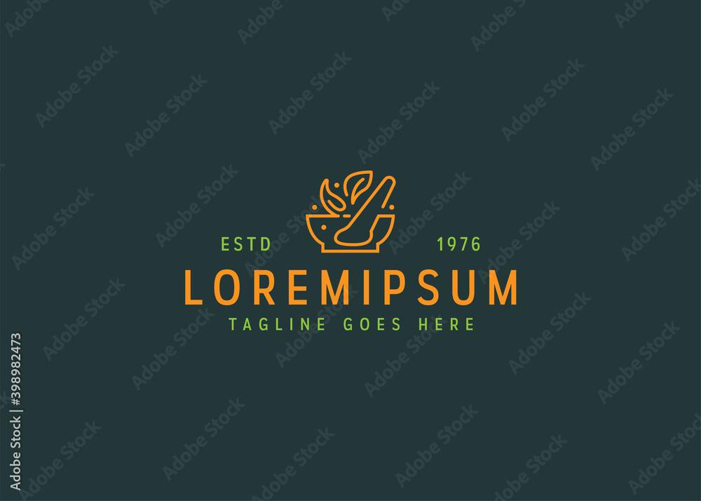 Fotografie Herbal medicine logo design