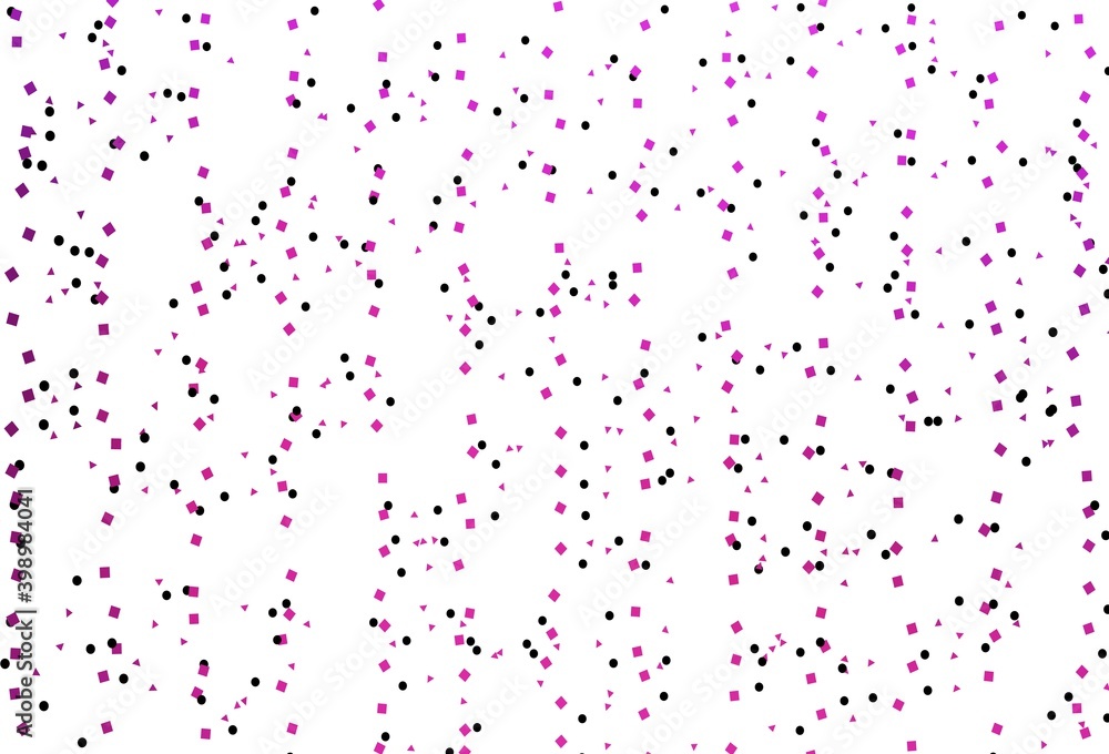 Light Pink vector backdrop with lines, circles, rhombus. Light Pink vector backdrop with lines, circles, rhombus.