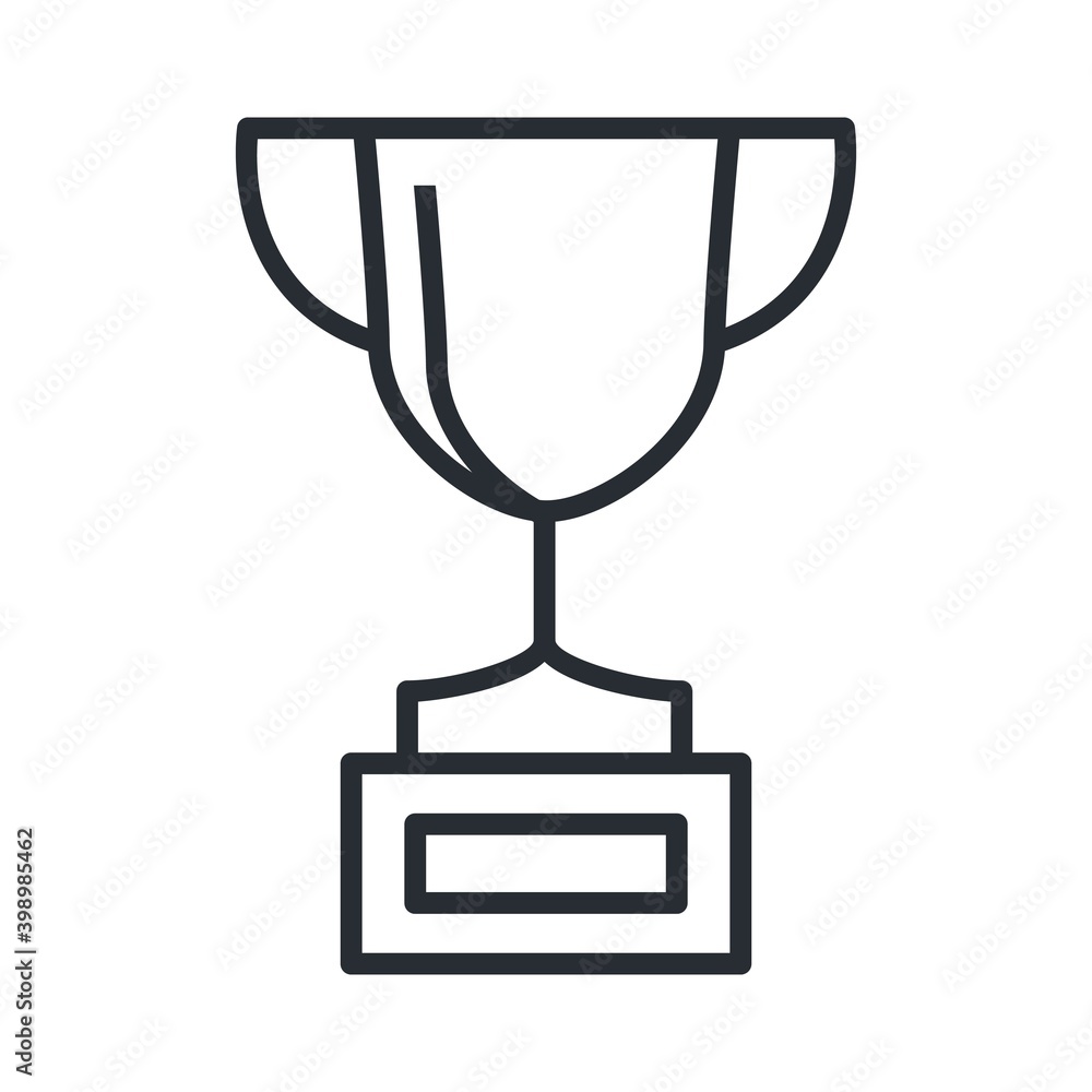 Competition trophy icon in line design style. Winner cup symbol. Competition trophy icon in line design style. Winner cup symbol.