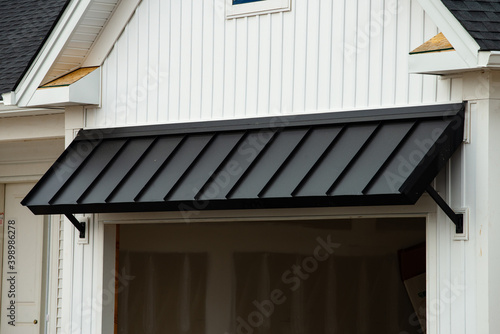 black awning door photo
