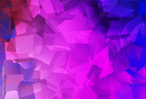 Light Purple, Pink vector low poly layout.