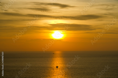 sunset in the sea © Jeerasak