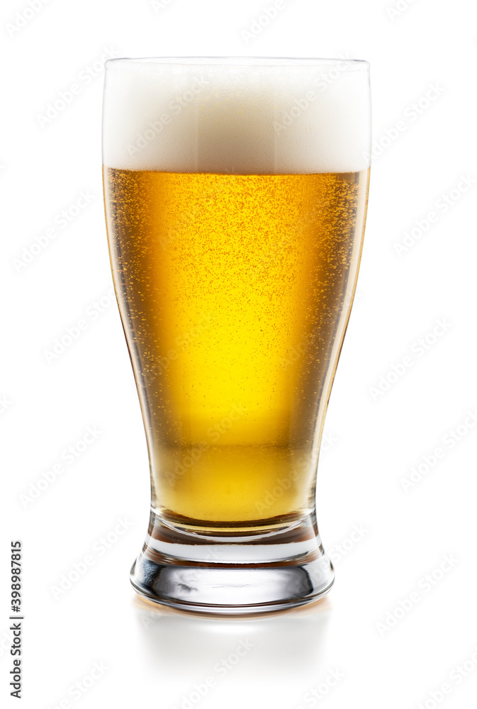 Glass of beer isolated on white background Glass of beer isolated on white background