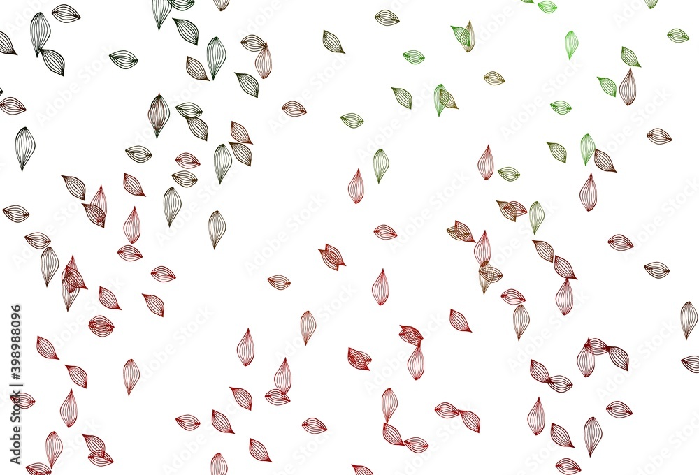 Light Green, Red vector hand painted texture.