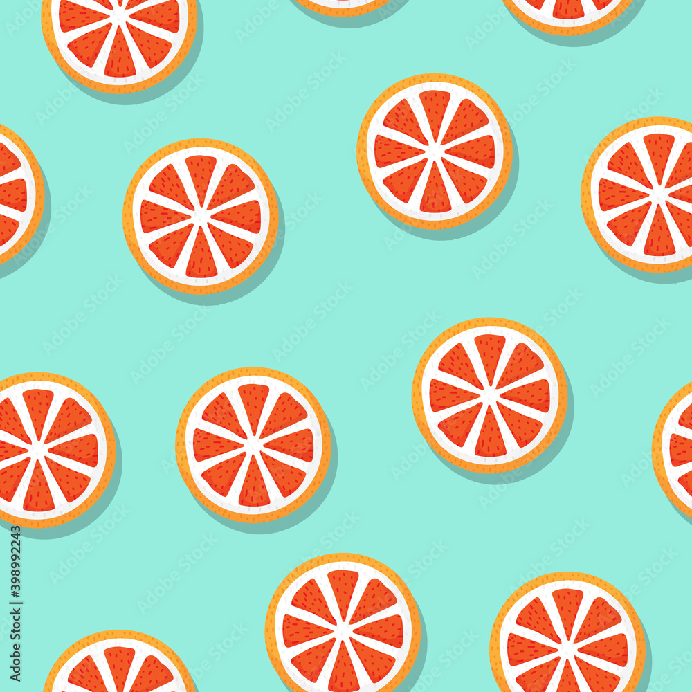 pieces of lemon seamless pattern background