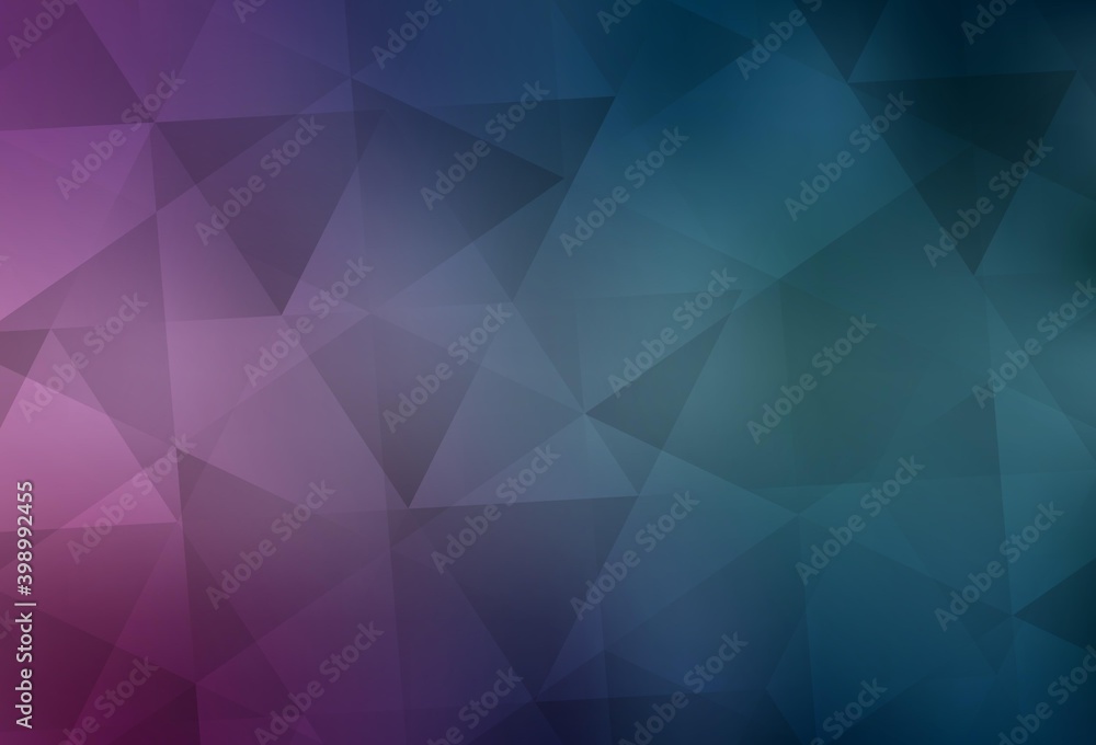 Light Blue, Red vector polygonal background. Light Blue, Red vector polygonal background.