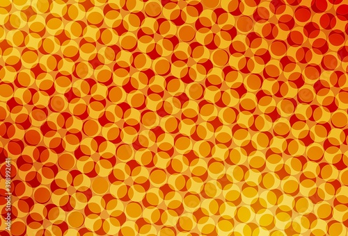 Light Orange vector background with spots.