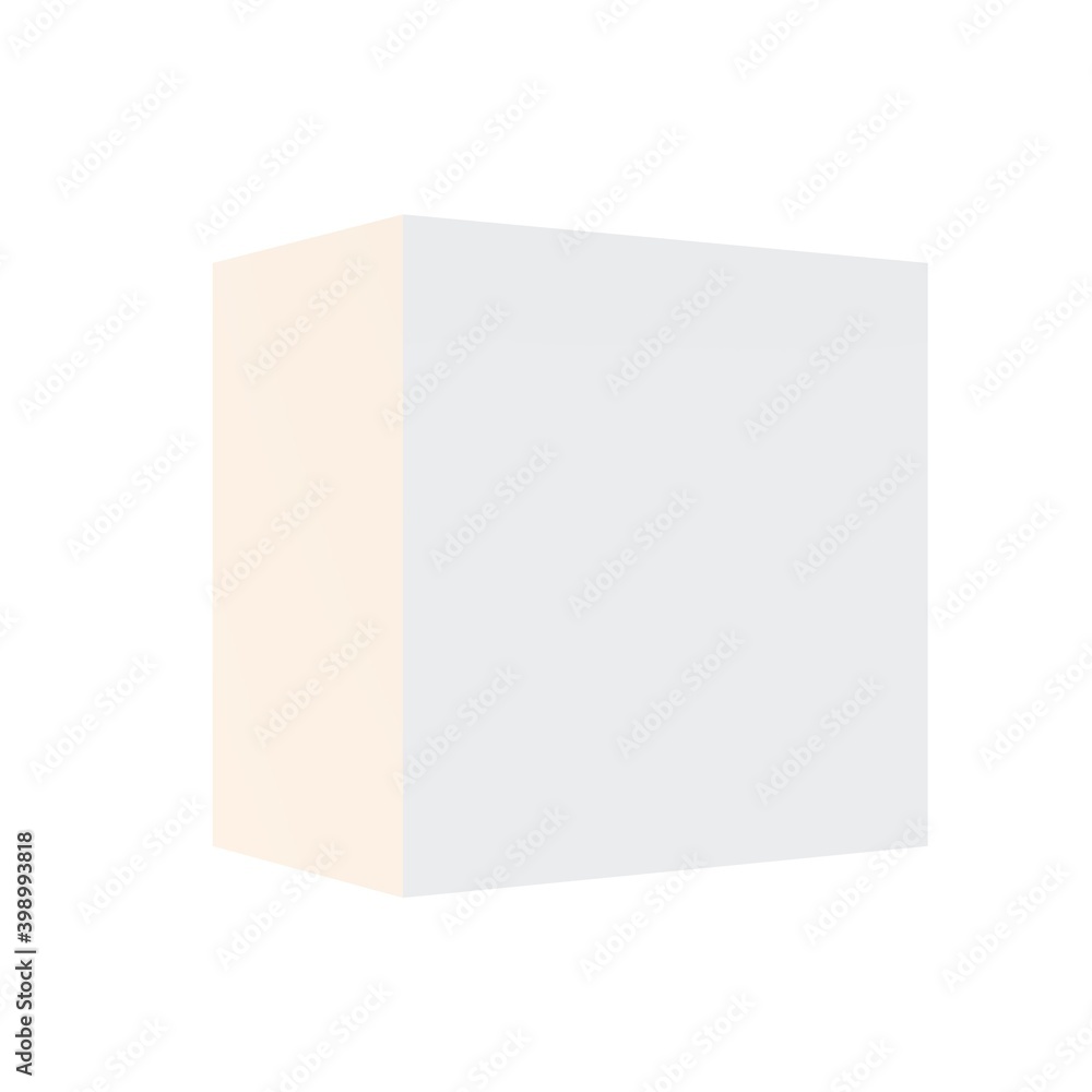 2D square gray on isolated white background. Two Dimension. 2D square gray on isolated white background. Two Dimension.