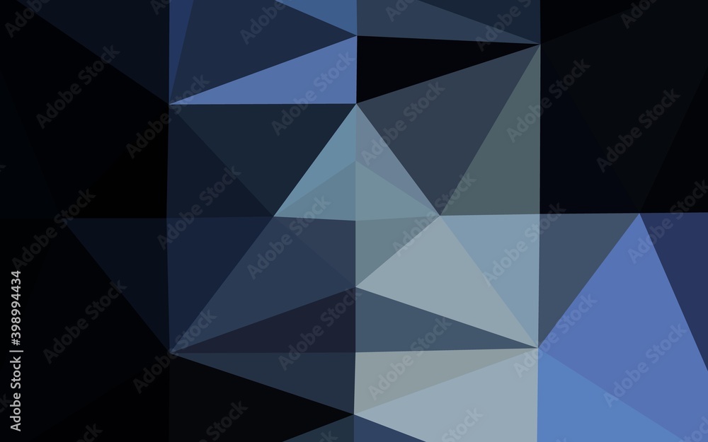 Dark BLUE vector shining triangular pattern. Dark BLUE vector shining triangular pattern.