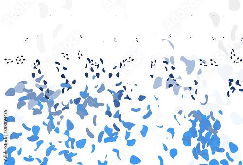 Light BLUE vector backdrop with abstract shapes.