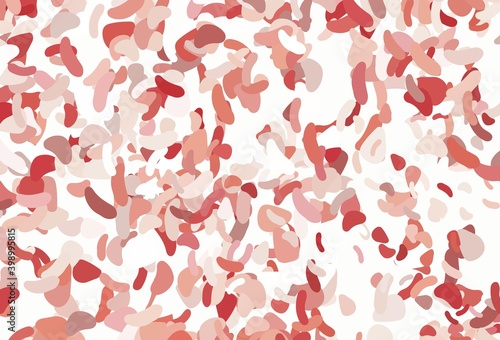 Light Red vector backdrop with abstract shapes.