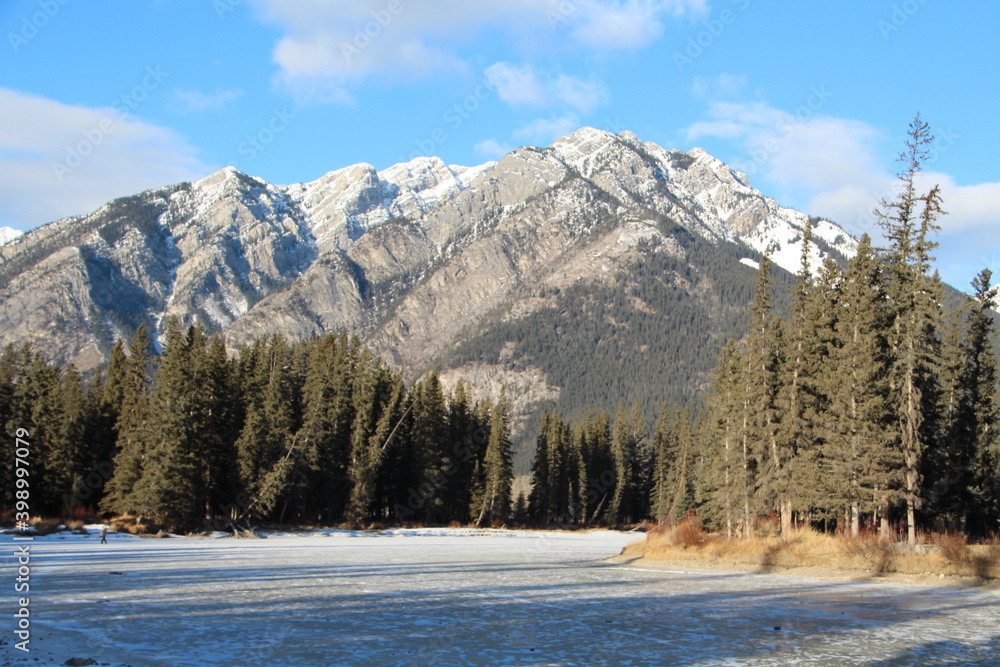 Winter On The River, Banff National Park, Alberta
