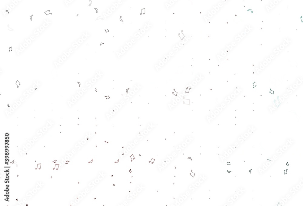 Light Red vector pattern with music elements. Light Red vector pattern with music elements.