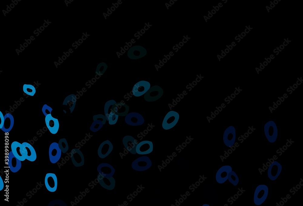 Dark Blue, Green vector background with bubbles. Dark Blue, Green vector background with bubbles.