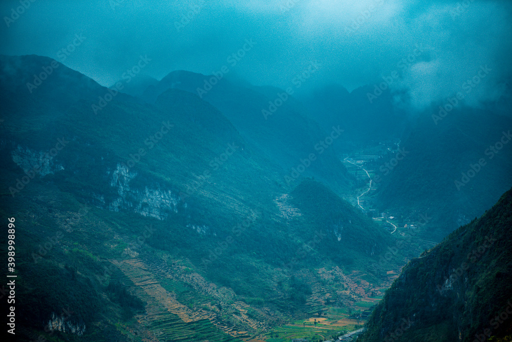 A ethnic minority house built in the rocky karst mountain range in Ha Giang, Vietnam. Ha Giang is a northernmost province in Vietnam. A ethnic minority house built in the rocky karst mountain range in Ha Giang, Vietnam. Ha Giang is a northernmost province in Vietnam.