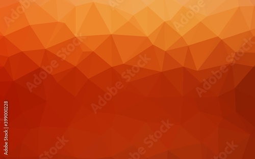 Light Red  Yellow vector abstract mosaic backdrop.