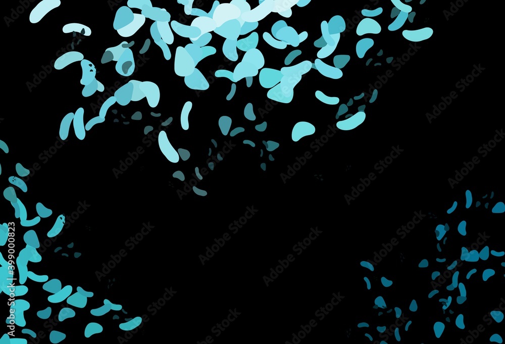 Dark BLUE vector pattern with chaotic shapes. Dark BLUE vector pattern with chaotic shapes.