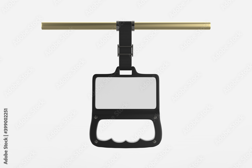 Plastic Bus Grab Handle Mock up template. 3d illustration. Plastic Bus Grab Handle Mock up template. 3d illustration.