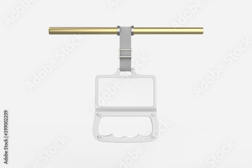 Plastic Bus Grab Handle Mock up template. 3d illustration.