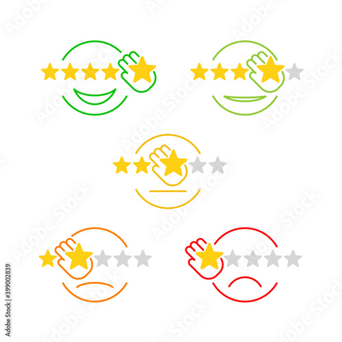 Feedback icons set